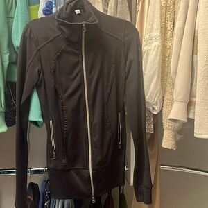 Lululemon black tuxedo yoga jacket